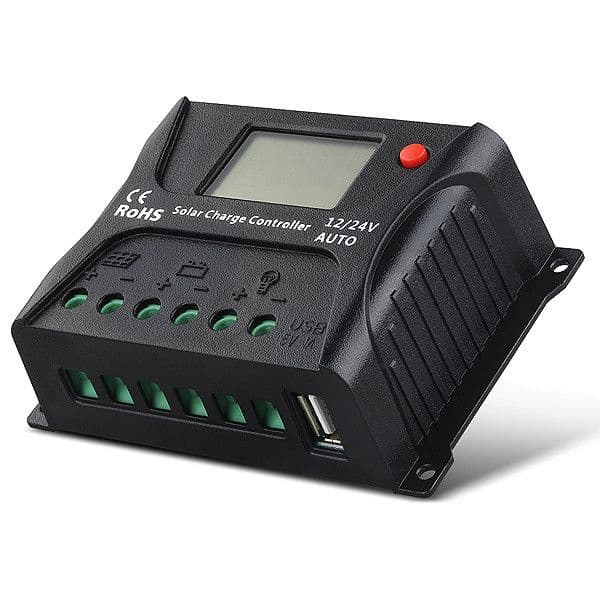 LCD Regulator napona 10-40A Solarni 12/24/48V — slika 1 od 16