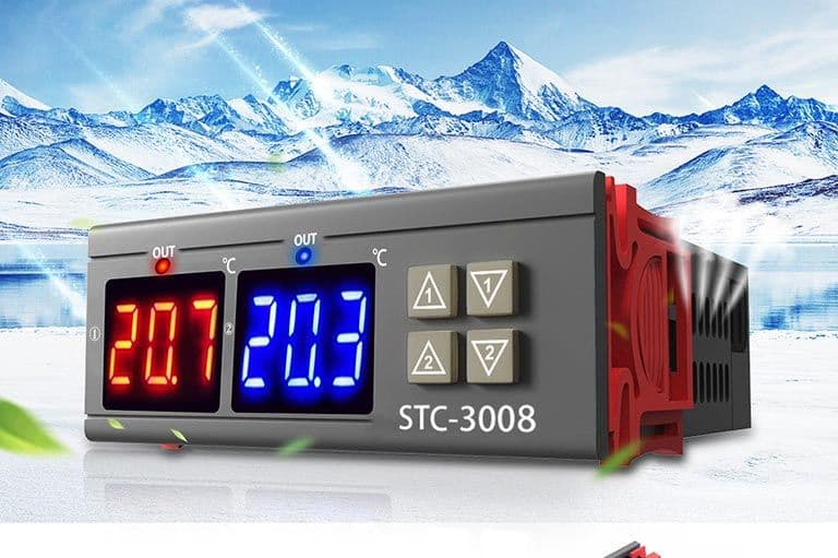 Dupli termostat Dual DM STC 3008 inkubator pilići jaja dva displeja — slika 3 od 4