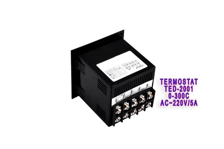 Termostat TED-2001 AC 220V-5A 0-300C + K sonda 3 metra temperatura — slika 2 od 4