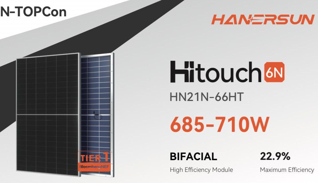 710W Solarni Paneli HANERSUN Solarne Elektrane — slika 1 od 3