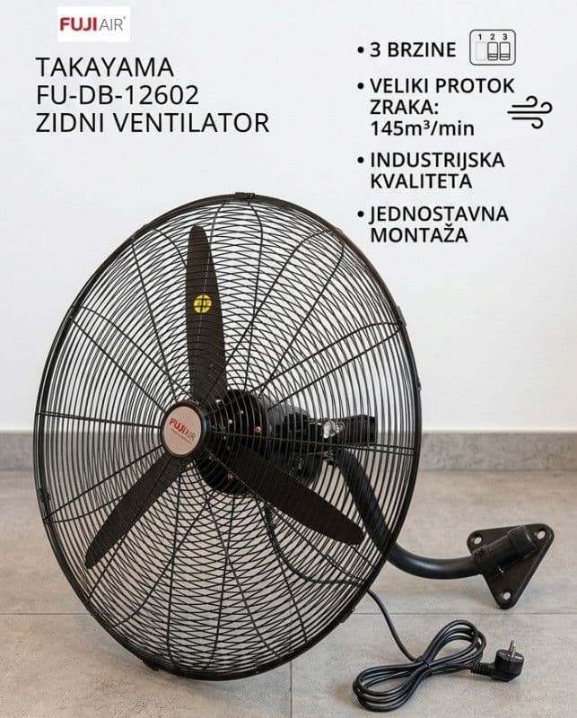 FUJI AIR TAKAYAMA FU-DB-12602 ZIDNI VENTILATOR — slika 1 od 1