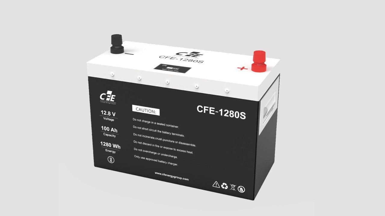 CFE1280 LiFePo4 12,8V 100Ah 1280Wh — slika 1 od 2