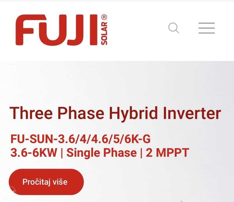 FUJI 3kW Pretvarač Solarne Elektrane Solarni Paneli — slika 4 od 17