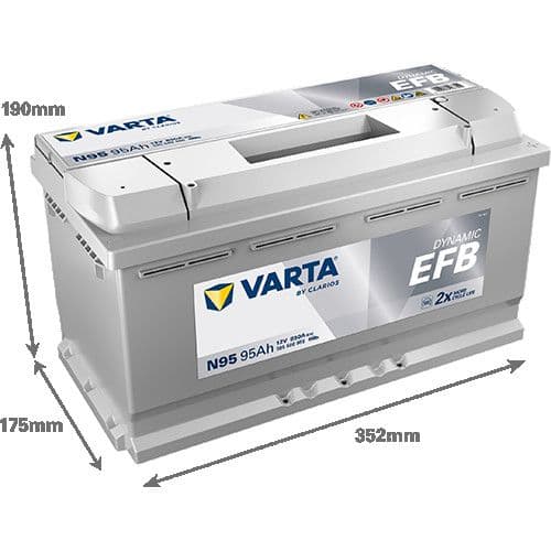 Akumulator VARTA Dynamic EFB 12V 95Ah 850A (N95) — slika 1 od 1