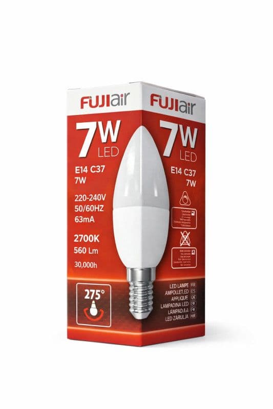 FUJI LED ŽARULJA AL-7W 3000K E14 C37 230V — slika 1 od 1