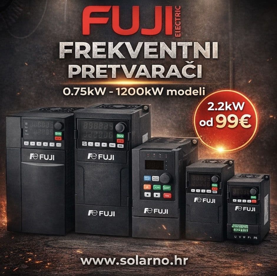 Frekventni Inverteri FUJI 2.2kW-1200kW Pretvarači Stabilizatori — slika 1 od 12