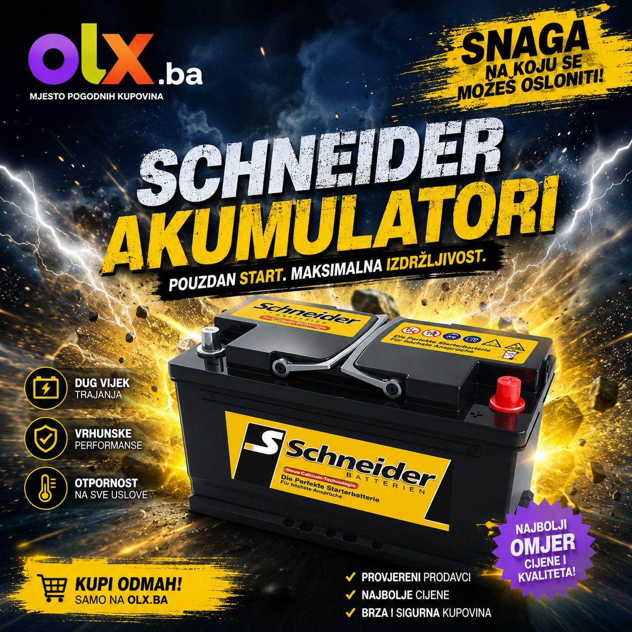 SCHNEIDER Akumulator Vrhunska kvaliteta Najbolje cijene Garancija — slika 1 od 1
