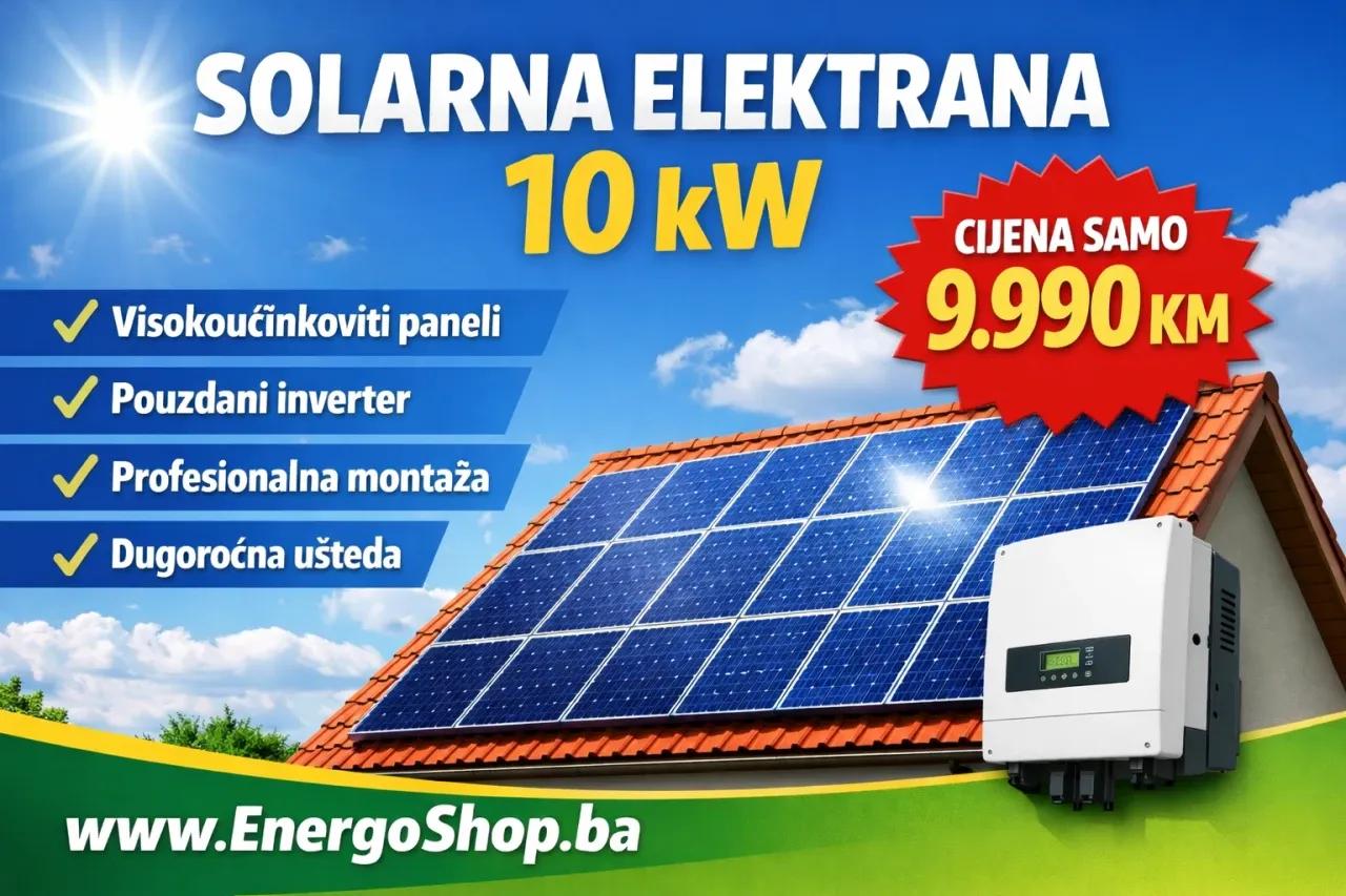 10kW HIBRIDNA Solarna elektrana + Toplotna pumpa — slika 2 od 11