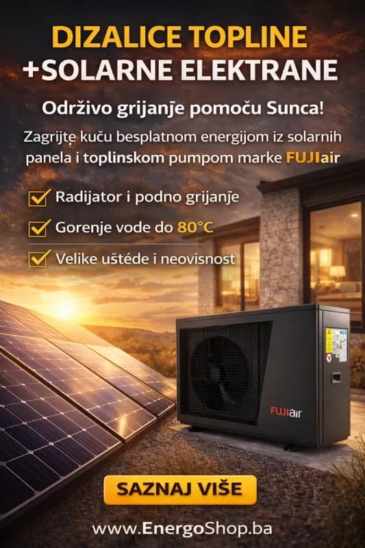 10kW HIBRIDNA Solarna elektrana + Toplotna pumpa — slika 1 od 11