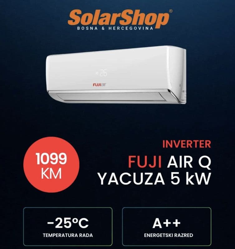 Inverter klima uređaji FujiAir Attakai 5,5 kW A+++, -35C Wifi — slika 2 od 11