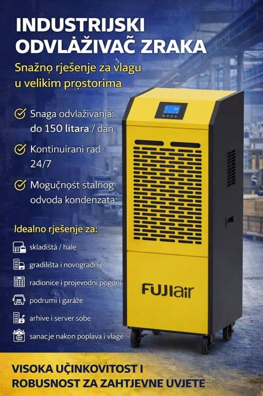 Odvlaživač zraka FUJI 25lit/dan PROFI Isušivač prostora — slika 11 od 12