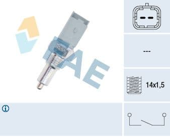 Prekidac rikverc svijetla Peugeot 206 207 307 3008 40492 — slika 1 od 1