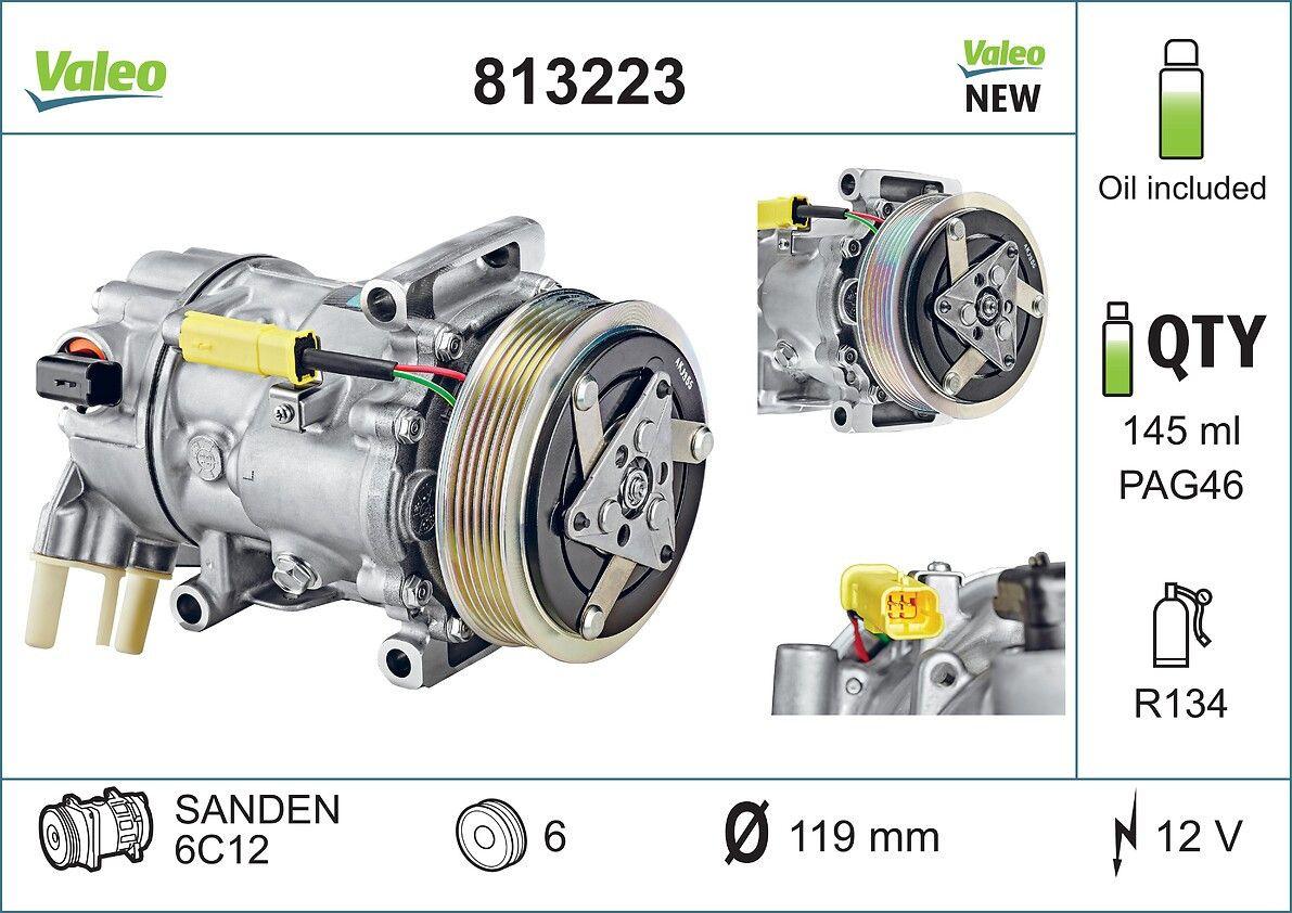 Kompresor klime Citroen C3 C4 C5 813223 — slika 1 od 1