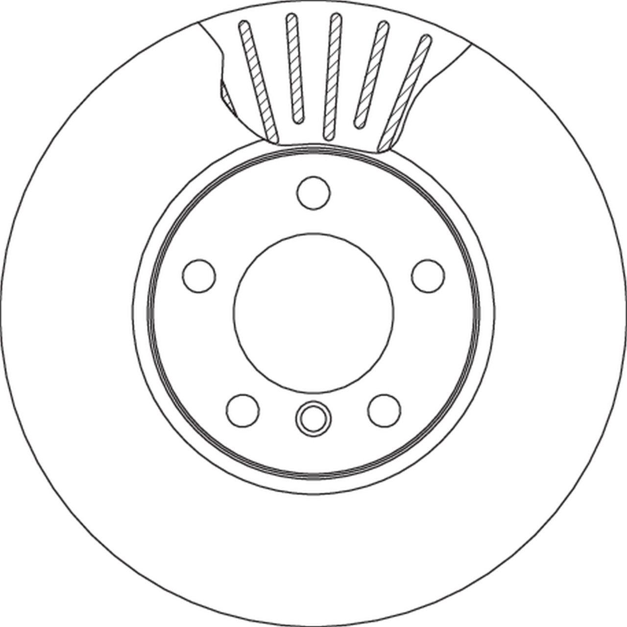 Disk TRW Prednji - BMW 316d 320d - DF4807S — slika 1 od 2