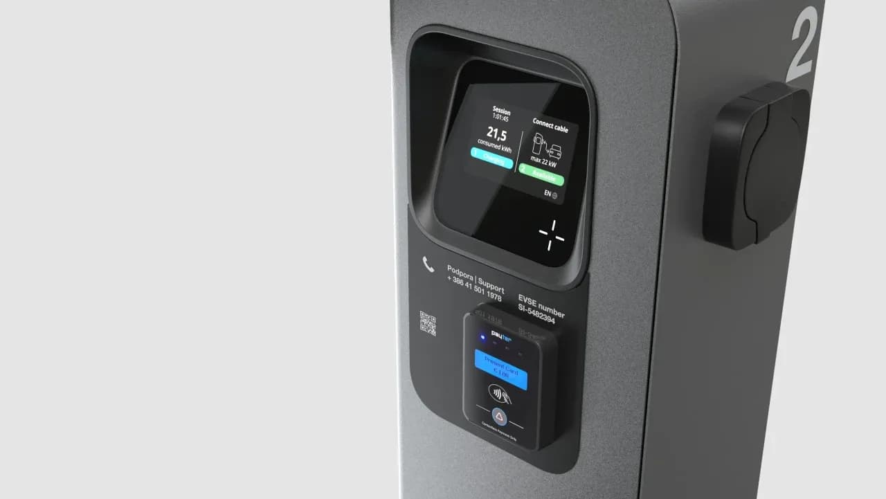 Etrel Inch DUO komercijalna punionica za dva električna vozila — slika 3 od 5