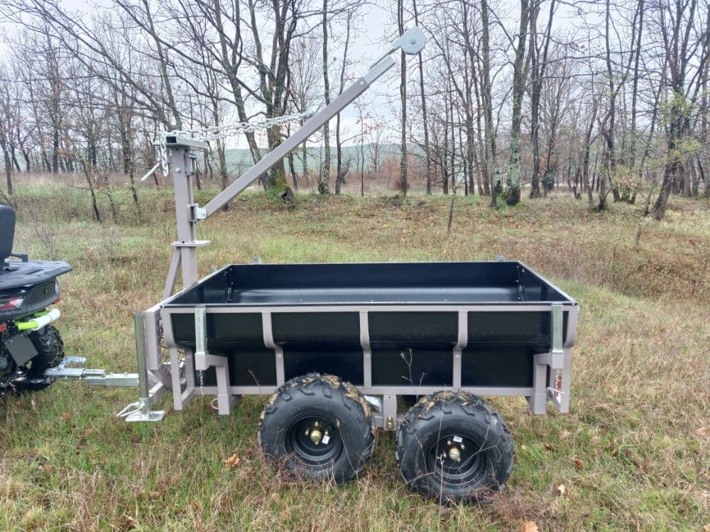 PRIKOLICA SA KRANOM SHARK TRAILER WOOD 1500 ATV QUAD — slika 2 od 9
