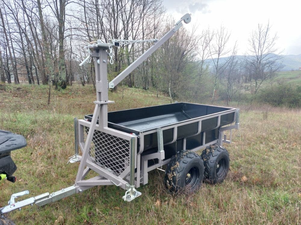 PRIKOLICA SA KRANOM SHARK TRAILER WOOD 1500 ATV QUAD — slika 3 od 9