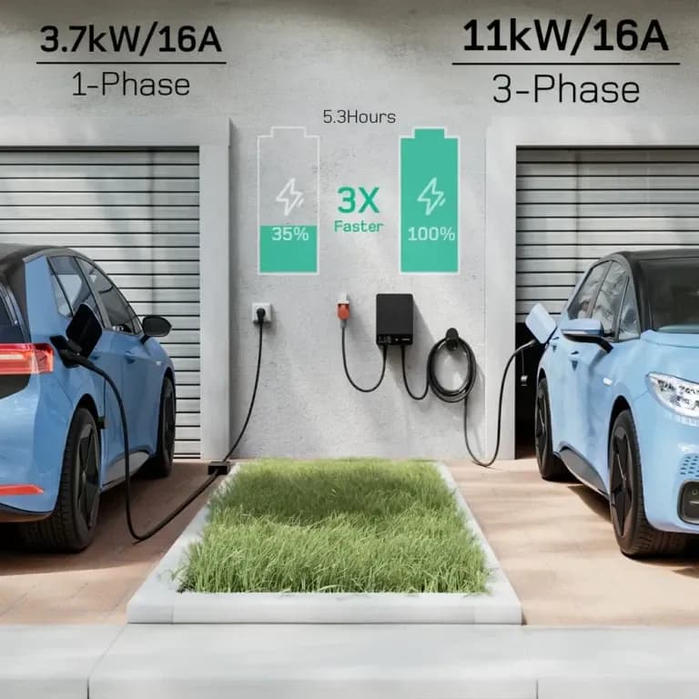 Wallbox zidna trofazna punionica za električna vozila - 11kW — slika 5 od 6