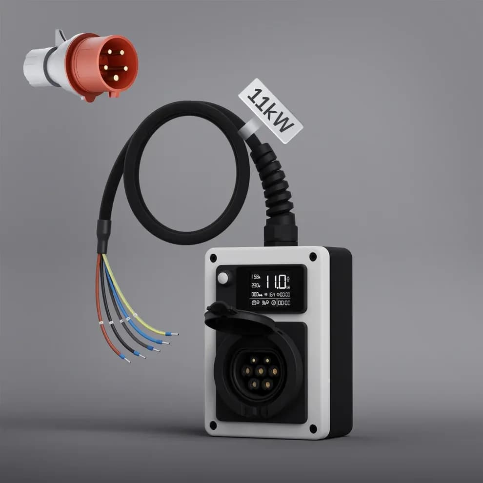 Mobilna wallbox punionica za EV s otvorenim žicama - 11kW — slika 1 od 7