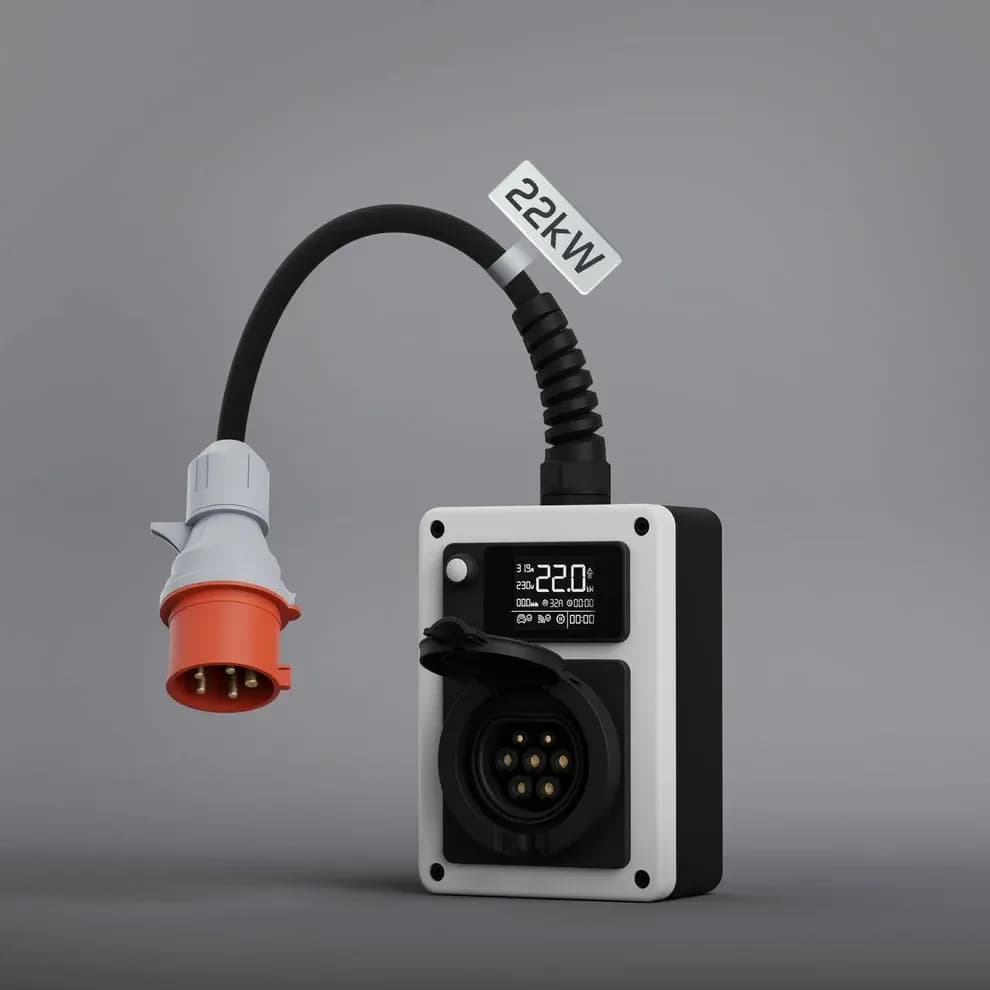 Mobilna trofazna wallbox punionica za EV - 22kW (WiFi APK) — slika 1 od 4