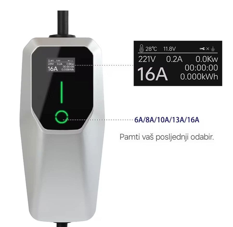 Trofazni 11kW punjač za EV | Type 2 | 4m | garancija | NOVO — slika 3 od 10