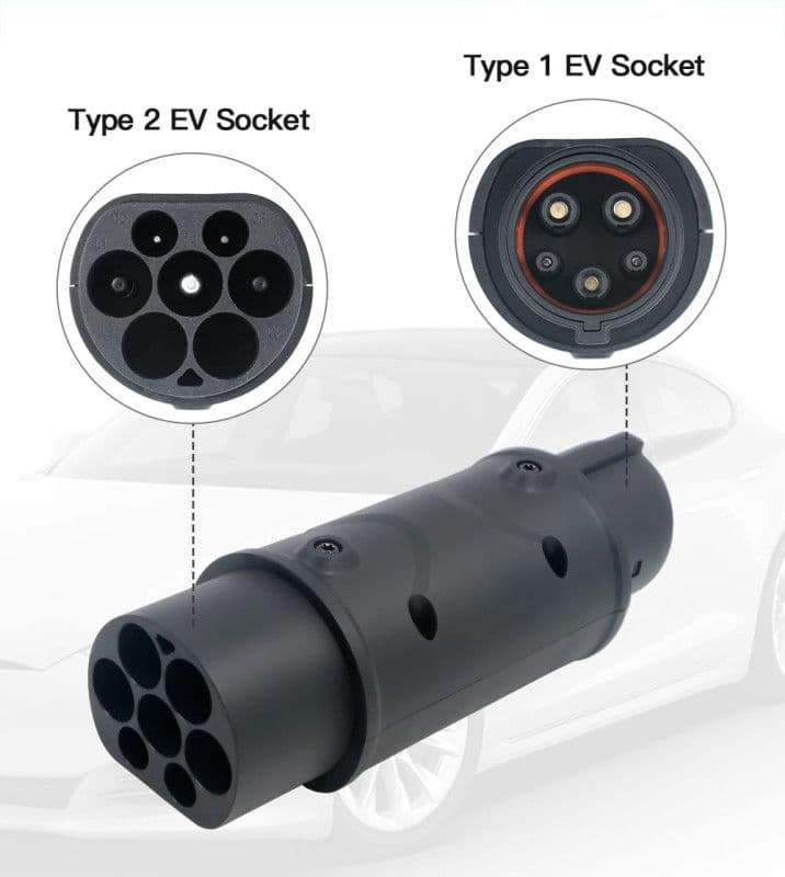 Adapter za punjenje Type1 automobila s Type2 punjačima — slika 3 od 3
