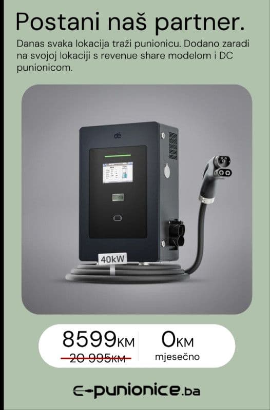 Brza DC punionica za električna vozila snage 40kW | Revenue share — slika 2 od 6