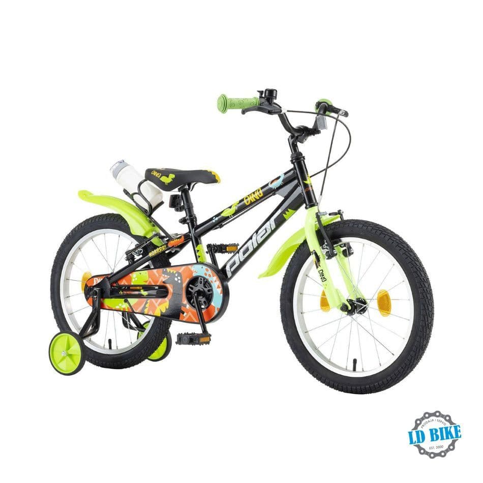 1093 BICIKL POLAR JUNIOR 18 Dino black — slika 2 od 3