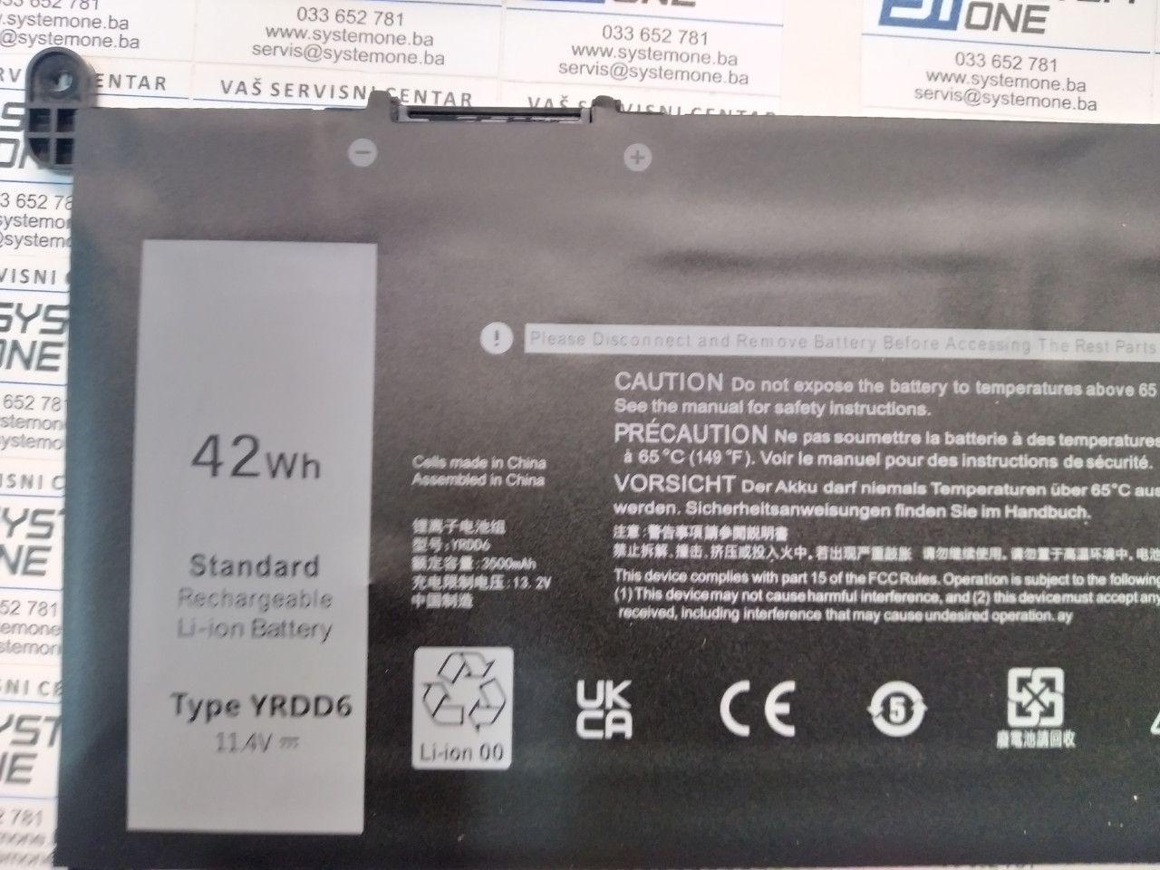 dell 3500 vostro inspirion baterijaYRDD6 Garancija 12.mj. — slika 2 od 2