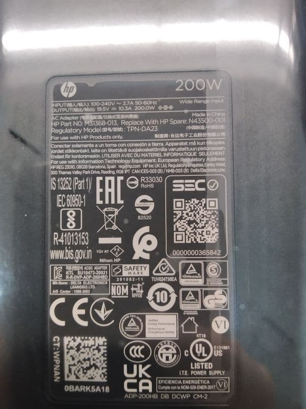 HP adapter 200 watt Envy laptop M31368-013 — slika 2 od 2
