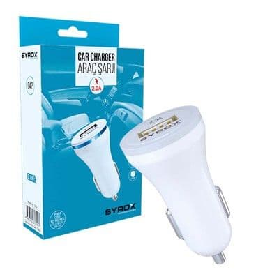 SYROX USB Brzi Auto Punjač | 1x USB Utor | 2.0 A — slika 1 od 1