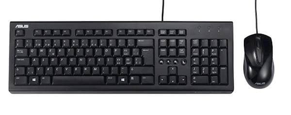 Tastatura i miš ASUS U2000, žični komplet, crna — slika 1 od 1
