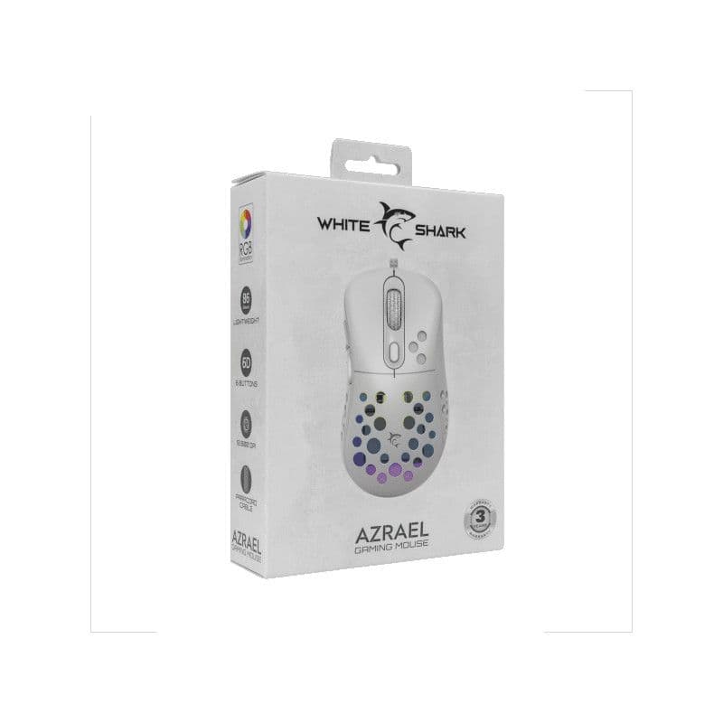 White Shark MIŠ GM-5013 AZRAEL / 12.800 DPI - Bijeli — slika 4 od 4