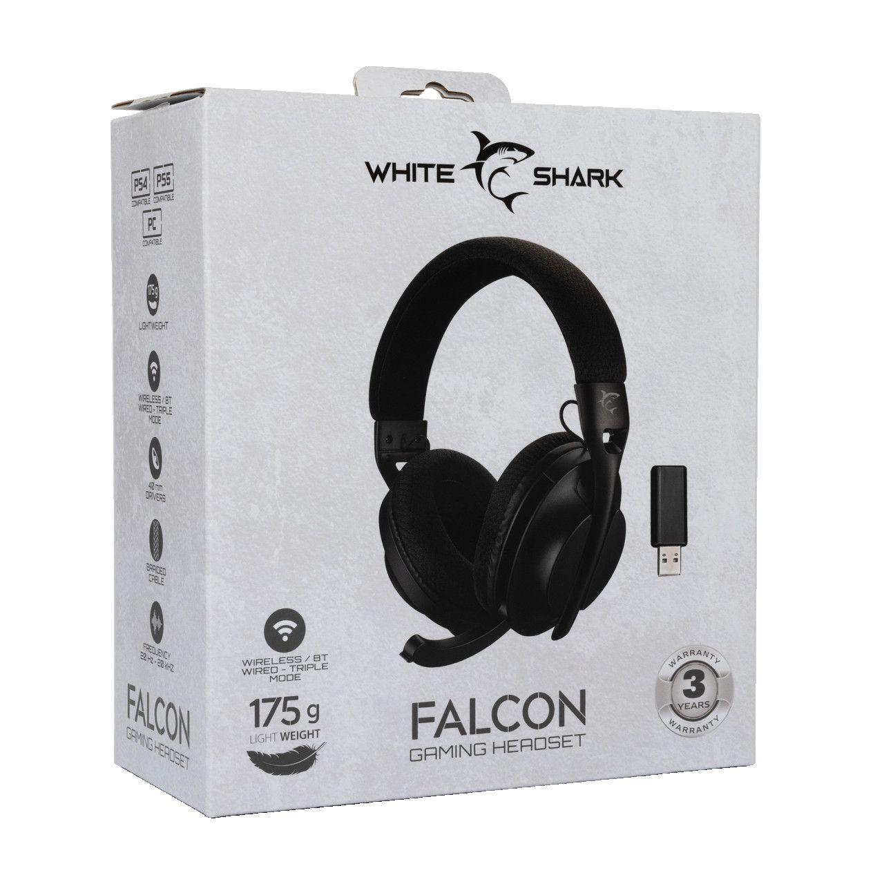 White Shark HEADSET WGH-2441 FALCON Black - Wireless — slika 9 od 9
