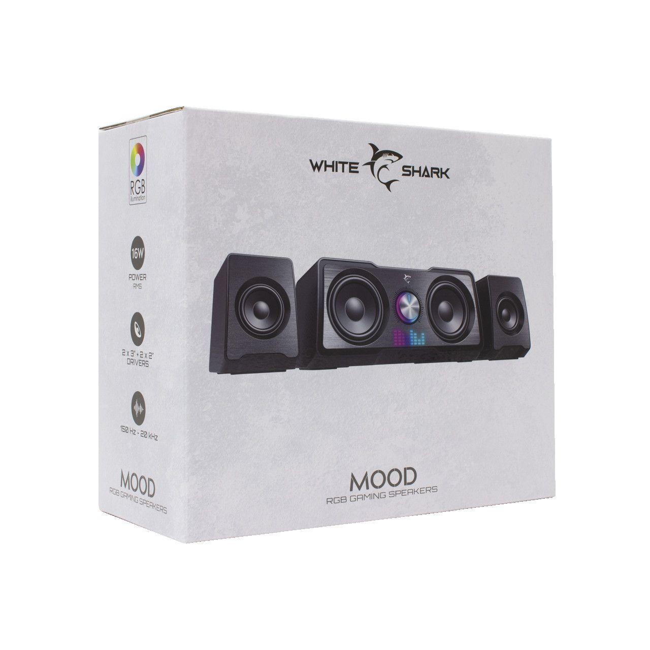 White Shark ZVUČNICI 2.2 GSP-968 MOOD Crni — slika 5 od 5