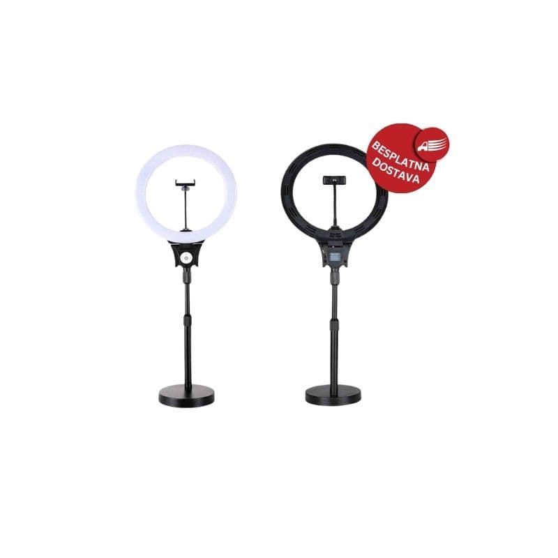 LED Ring Light 12inča (24W) HQ-12N sa podesivim tripodom — slika 1 od 1