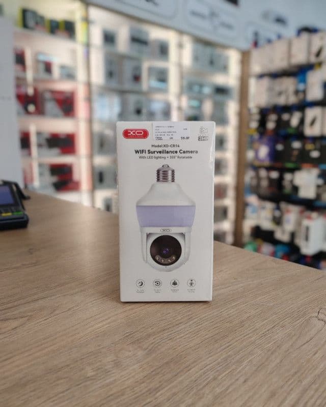 XO kamera Sijalica kamera XO-CR14 Pro 355 stepeni rotacija — slika 1 od 1