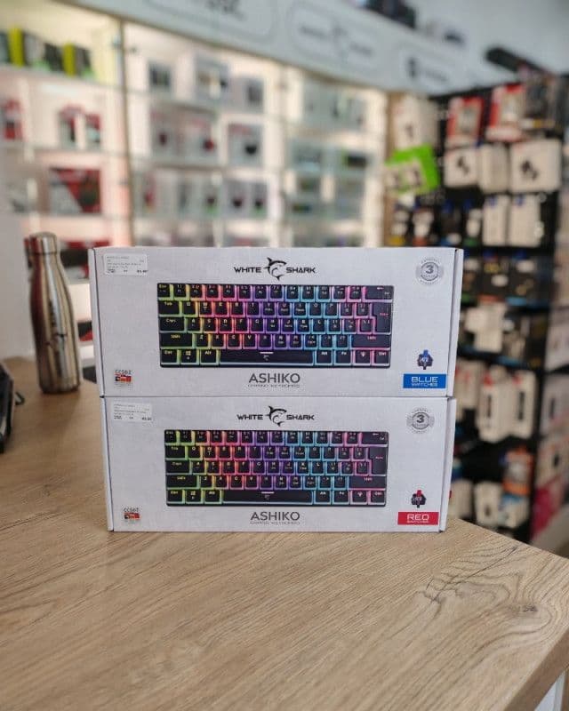 White Shark Ashiko Red Blue switch gaming mehanicka tastatura — slika 1 od 1