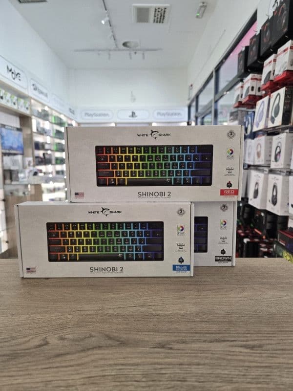 Gaming tastatura White Shark Shinobi 2 US Red Blue Brown switch — slika 1 od 1