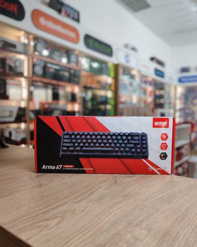 Marvo Arma 67 KG935 65% Mehanicka gaming tastatura Linear Peach — slika 3 od 3