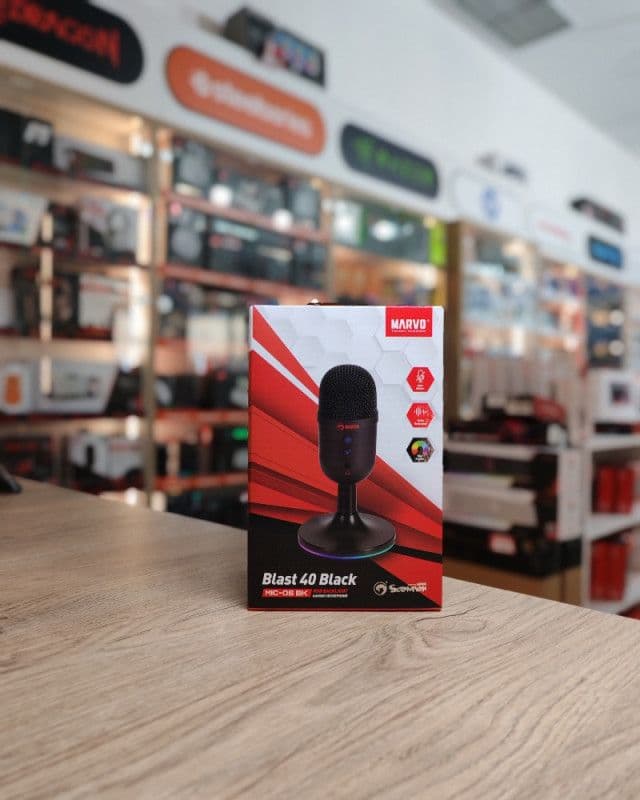 Marvo Blast 40 Black MIC-06 gaming streaming mikrofon — slika 1 od 1
