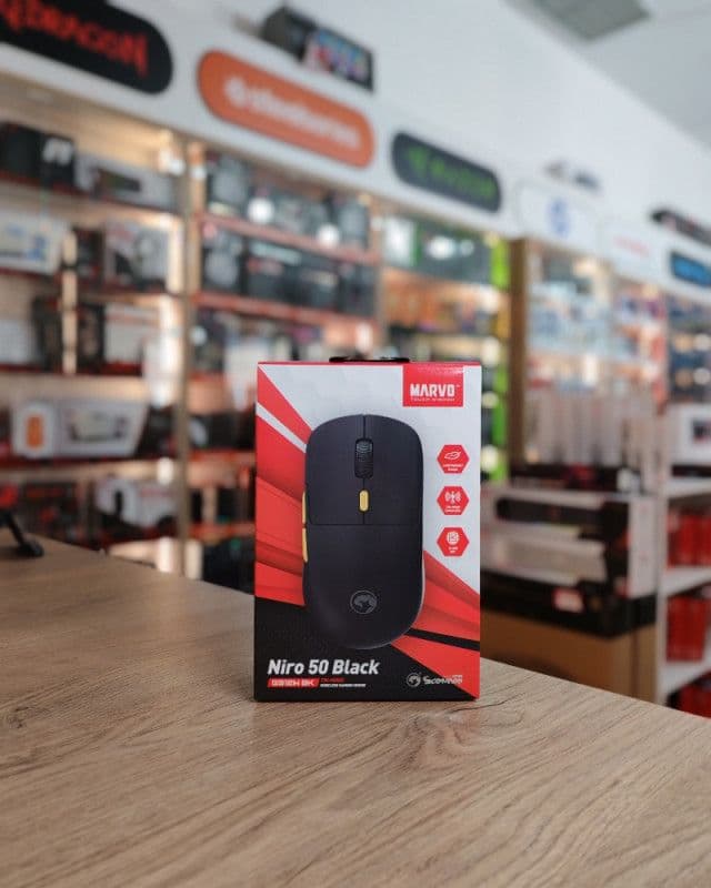 Marvo Niro 50 Black G912W wireless gaming mis tri mode — slika 1 od 2