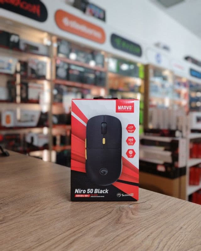 Marvo Niro 50 Black G912W wireless gaming mis tri mode — slika 2 od 2