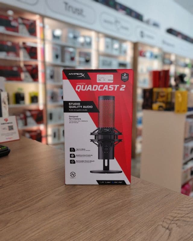 HyperX QuadCast 2 Gaming streaming mikrofon — slika 2 od 2