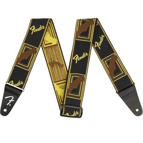 Fender remen Weighless 2" Mono Black/Yellow/Brown — slika 1 od 1