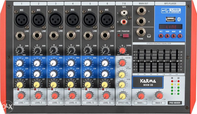 MXM-08 Karma audio mikseta 8ch — slika 1 od 6
