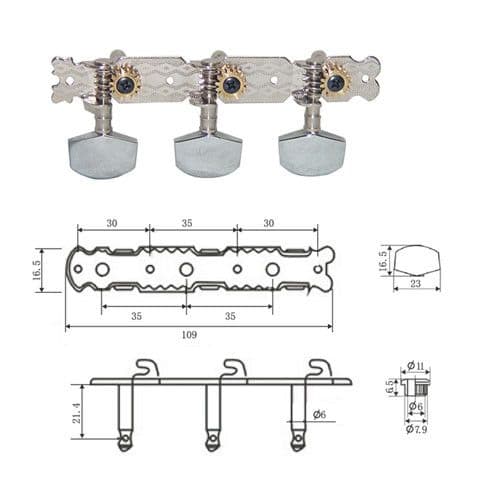 DR PARTS AMH0101/CR kljucevi za ak.gitaru — slika 1 od 1