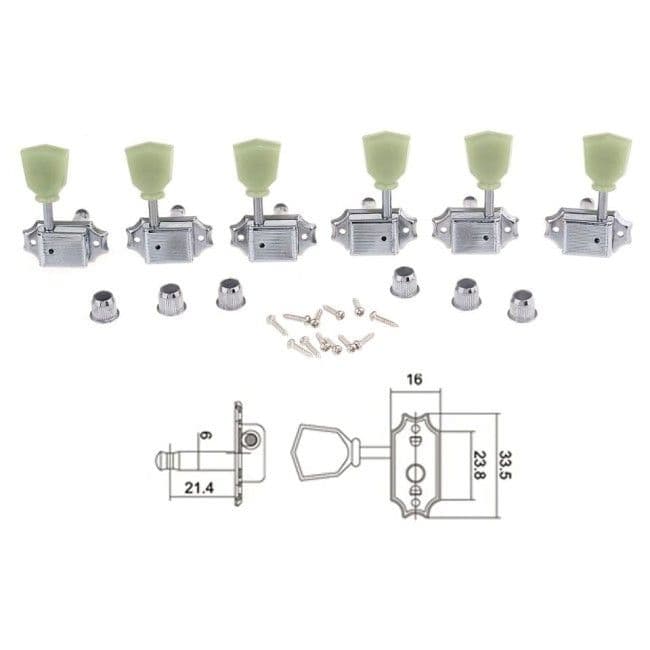 DR PARTS EMH3157/CR 3+3 kljucevi za gitaru — slika 1 od 2