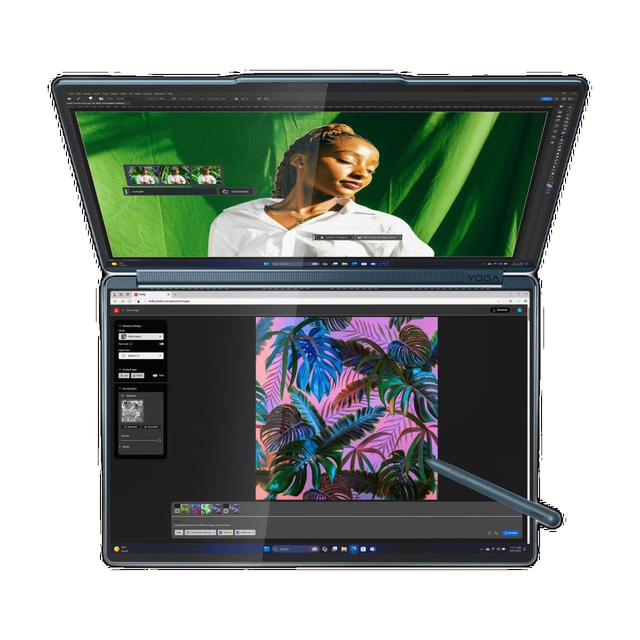 Laptop Lenovo Yoga Book 9i 14IAH10 U7 255H/32GB/1TB/3K/W11P — slika 1 od 5