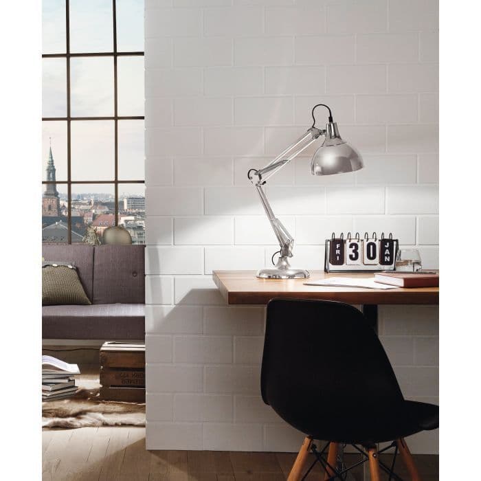 Stolna lampa inoks eglo E27 — slika 1 od 4